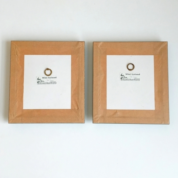Signed Mini Ireland Painting in Frames with Dimensional Matting Set of 2 - Picture 6 of 16